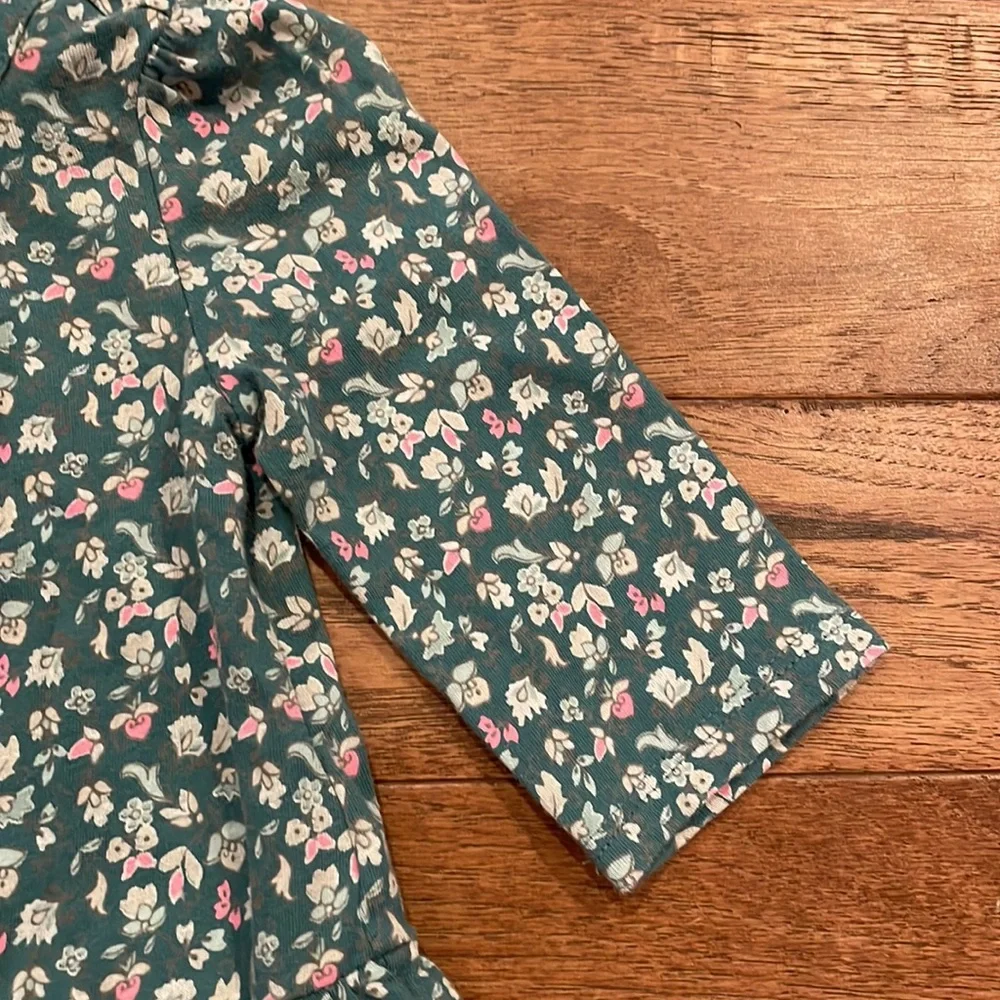 Baby Gap Girls Flowered Top Tunic - Size 3-6 months - 100% Cotton Baby Clothes